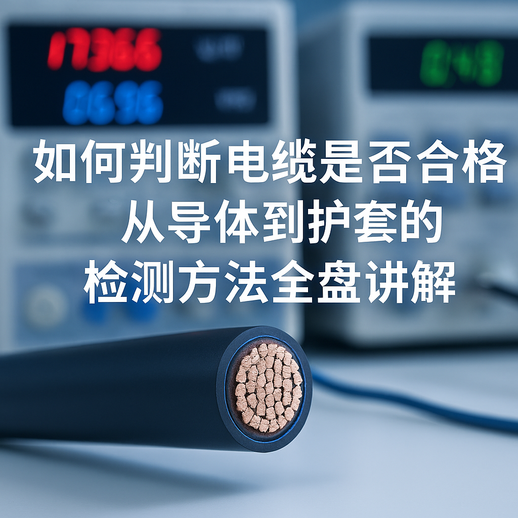 若何判断电缆是否合格？从导体到护套的检测步骤全盘解说