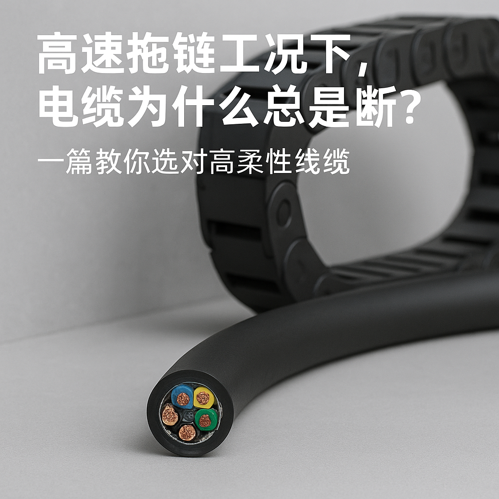 高速拖链工况下，电缆为什么总是断？一篇教你选对高柔性线缆