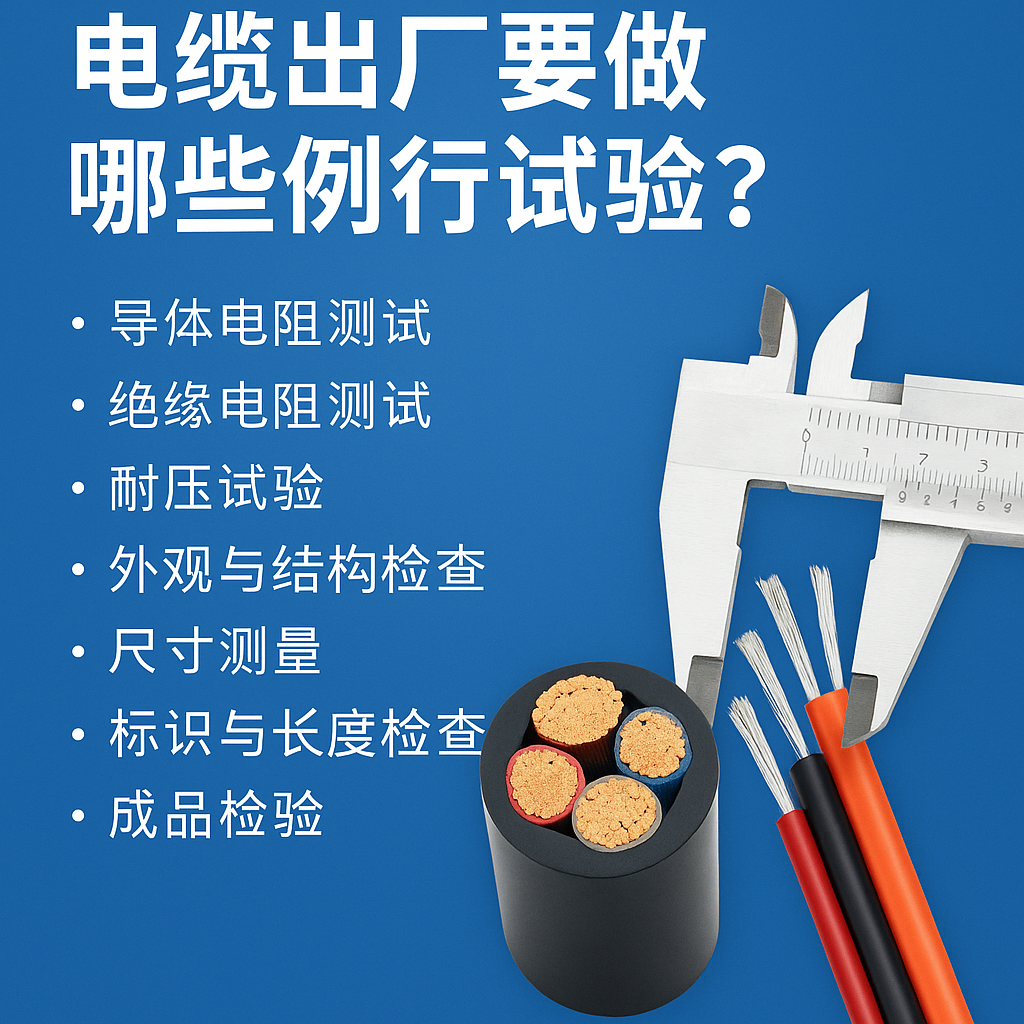 电缆出厂要做哪些例行试验？一文讲清最关键的7项检测