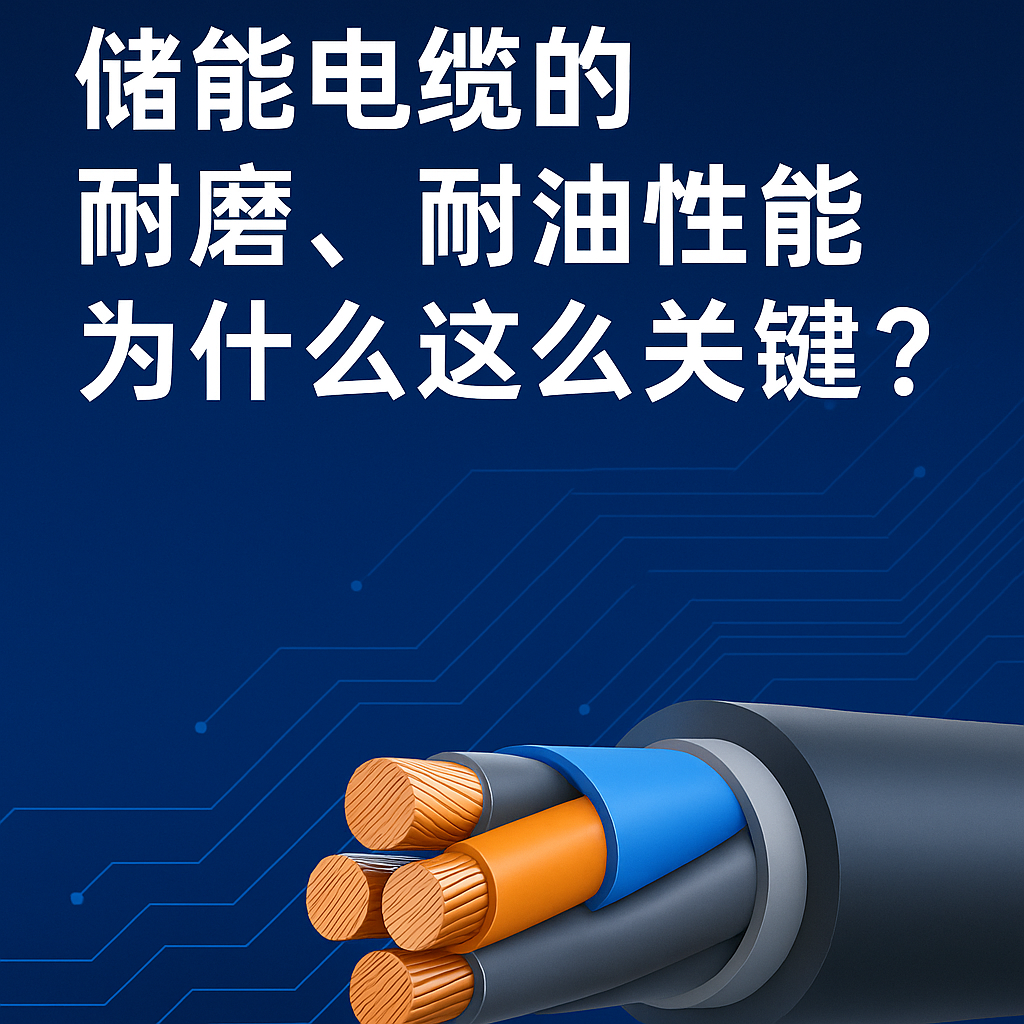 储能电缆的耐磨、耐油机能为什么这么关键？真实工况通知你答案